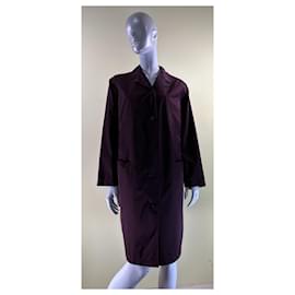 Autre Marque-Wine Trench coat-Dark purple