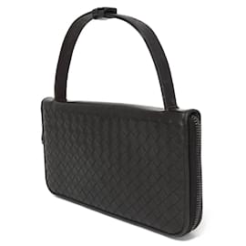 Bottega Veneta-Bottega Veneta Brown Leather Long Wallet-Brown