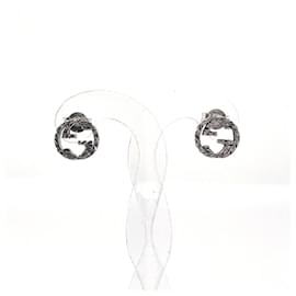 Gucci-GUCCI Interlocking G 457109 J8400 0811 Earrings-Silvery