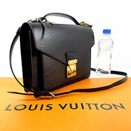 Louis Vuitton-Louis Vuitton Monceau Handbag-Black