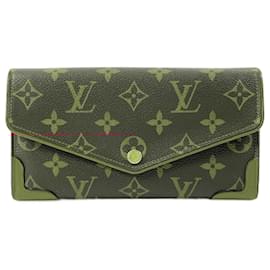 Louis Vuitton-Louis Vuitton Portefeuille Sarah Retiro Long Wallet-Brown,Fuschia