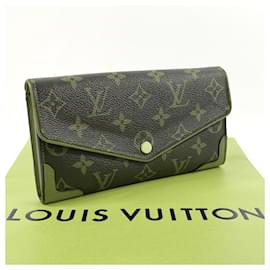 Louis Vuitton-Louis Vuitton Portefeuille Sarah Retiro Long Wallet-Brown,Fuschia