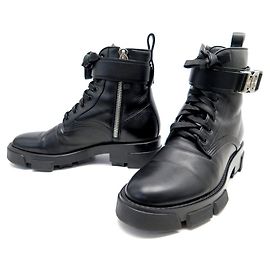 GIVENCHY MILITARY BOOTS TERRA 221278F113002 40 COMBAT BOOTS Black