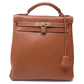Hermès VINTAGE HERMES KELLY ADO RUCKSACK 1999 AUS TOGO GOLDLEDER Kamel