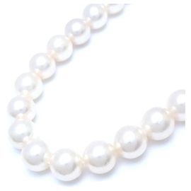 Autre Marque Colar de Pérolas Akoya Prata 8,5-9mm Prata