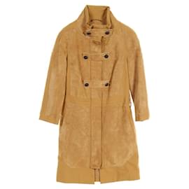 Tod's-Tod's Suede Cotton Outerwear Brown-Brown