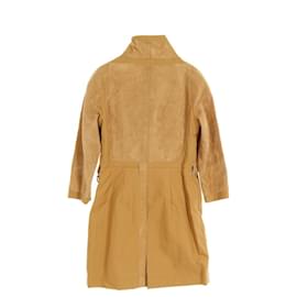 Tod's-Tod's Suede Cotton Outerwear Brown-Brown