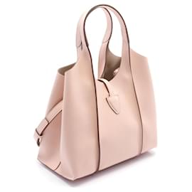 Tod's-Tod's T Timeless Mini Leather Handbag Pink-Pink