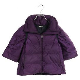 Jaqueta de nylon acolchoada Miu Miu roxa Roxo