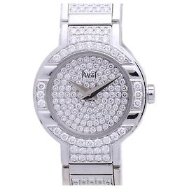 Piaget Polo Mini Diamond Quarz Uhr G0A32035 Weiß