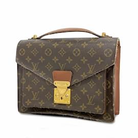 Louis Vuitton-Louis Vuitton Monogram Monceau Handbag-Brown