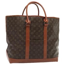 Louis Vuitton-LOUIS VUITTON Monogram Sac Weekend GM Tote Bag M42420 LV Auth 90315-Monogram