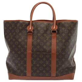 Louis Vuitton-LOUIS VUITTON Monogram Sac Weekend GM Tote Bag M42420 LV Auth 90315-Monogram