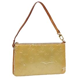 Louis Vuitton-LOUIS VUITTON Monogram Vernis Lexington Accessory Pouch Gris M91056 Auth bs18051-Grey