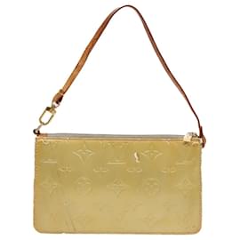 Louis Vuitton-LOUIS VUITTON Monogram Vernis Lexington Accessory Pouch Gris M91056 Auth bs18051-Grey