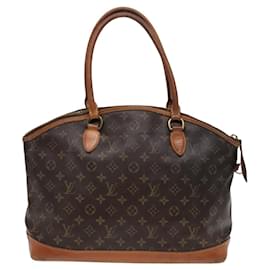 Louis Vuitton-LOUIS VUITTON Monogram Lockit Horizontal Hand Bag M40104 LV Auth 91694-Monogram