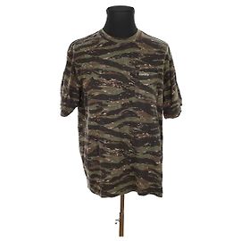 Camiseta Supreme de algodão cáqui Caqui