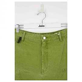 Acne-Cotton shorts-Orange