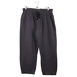 Burberry-Cotton sports pants-Grey