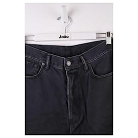 Acne-Cotton shorts-Black