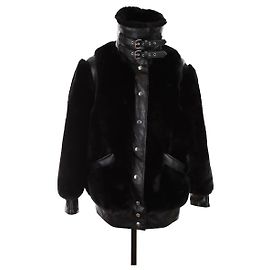The Kooples Schwarzer Mantel Schwarz