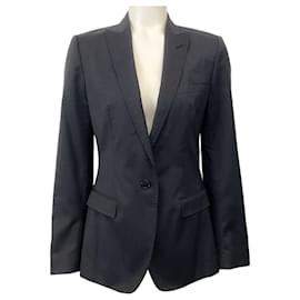 Dolce & Gabbana-Dolce & Gabbana Black Pinstripe Blazer-Black