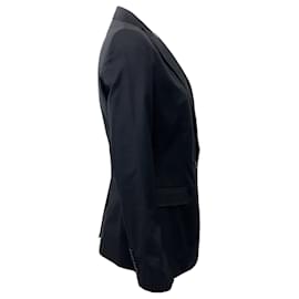 Dolce & Gabbana-Dolce & Gabbana Black Pinstripe Blazer-Black
