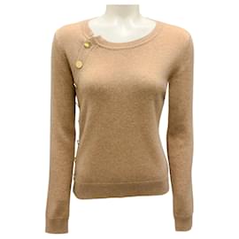 Cashmere-Pullover mit Knopfverzierung Altuzarra Biscotti Minamoto Kamel