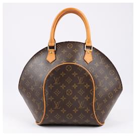 Louis Vuitton-Louis Vuitton Monogram Canvas Ellipse MM Handbag M51126-Brown