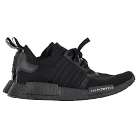 Autre Marque-Adidas NMD_R1 Primeknit Japan Triple Black Sneakers in Black Polyester-Black