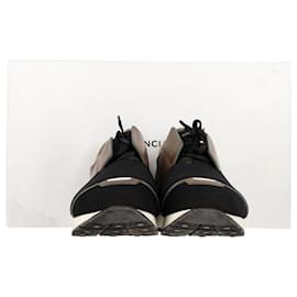 Balenciaga-Tênis Balenciaga Race Runner em couro e camurça multicoloridos-Multicor