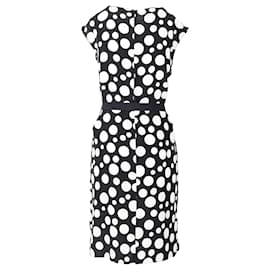 Louis Vuitton-Louis Vuitton Checker and Polka Dots Dress - '10s-White