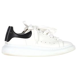 Baskets Oversized Alexander McQueen en cuir blanc Blanc