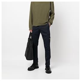 Stone Island-Stone Island Gabardine Cargo Pant - '20s-Blue