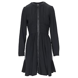 Louis Vuitton-Louis Vuitton Black Zippered Dress - '10s-Black
