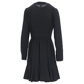 Louis Vuitton-Louis Vuitton Black Zippered Dress - '10s-Black