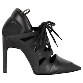 Louis Vuitton-Louis Vuitton Streamline Lace-up Pumps - '10s-Black