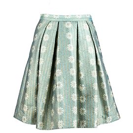 Valentino Garavani Jupe mini A-line plissée en jacquard Red Valentino - années 10 Multicolore