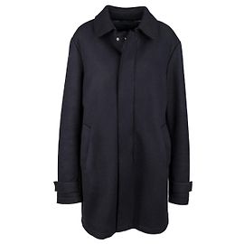 Herno Padded Wool Coat - '10s Blue Navy blue