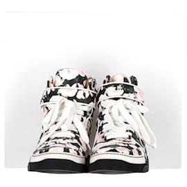 Givenchy-Givenchy Tyson Rose-Print High-Top Sneakers in Floral Print Leather-Other