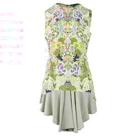 Alexander Mcqueen-Alexander McQueen Floral Kaleidoscope Peplum Top - '10s-Multiple colors