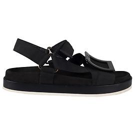 Sandálias com fivela Viv' Rangers de Roger Vivier - '10s Preto