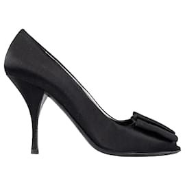 Prada-Prada Open Toe Pumps - '10s-Black