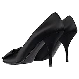 Prada-Prada Open Toe Pumps - '10s-Black