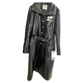 Courreges Trench coat Black