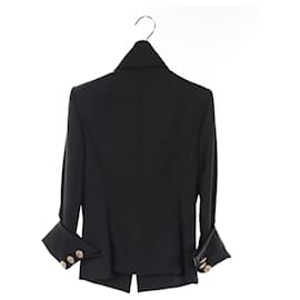 Balmain-Balmain Wool Tailored Jacket Black-Black