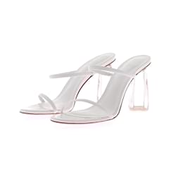 Autre Marque-Non Signé / Unsigned sandals T.EU 39 Leather-White
