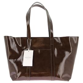 SéZane-SEZANE Handbags T. Patent leather-Khaki