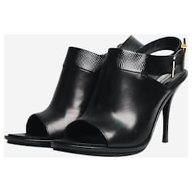 Balenciaga-Black slingback sandal heels - size EU 41 (UK 8)-Black
