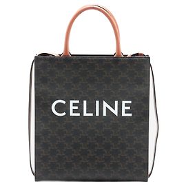 Céline Borsa tote verticale Triomphe marrone Marrone